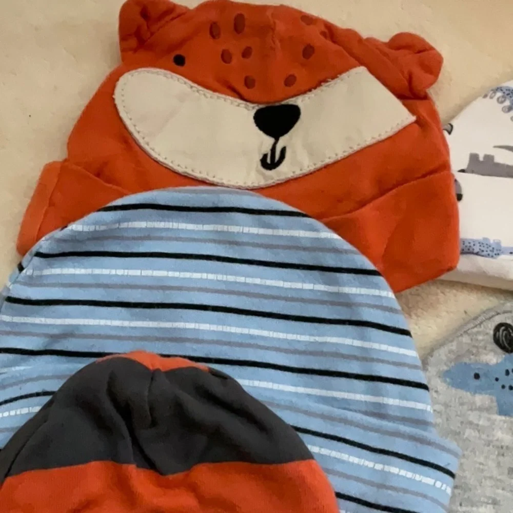 Kids' Fun Animal and Striped Hats Set